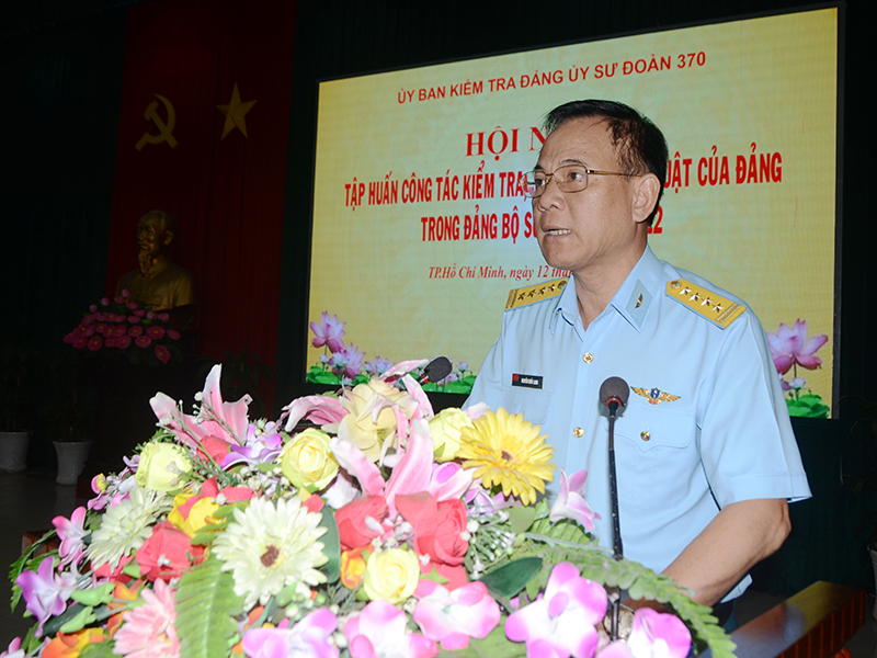 Ủy ban Kiểm tra Đảng ủy Sư đoàn 370 tập huấn công tác kiểm tra, giám sát và kỷ luật của Đảng năm 2022