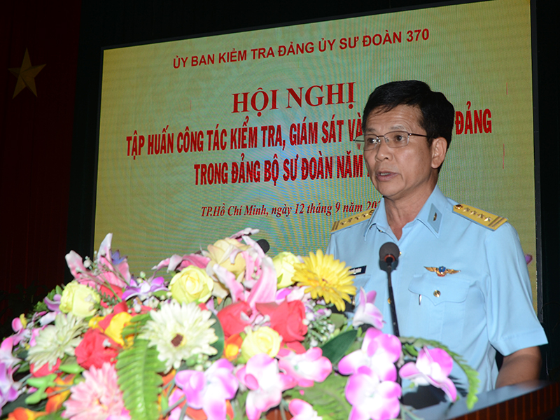 Ủy ban Kiểm tra Đảng ủy Sư đoàn 370 tập huấn công tác kiểm tra, giám sát và kỷ luật của Đảng năm 2022