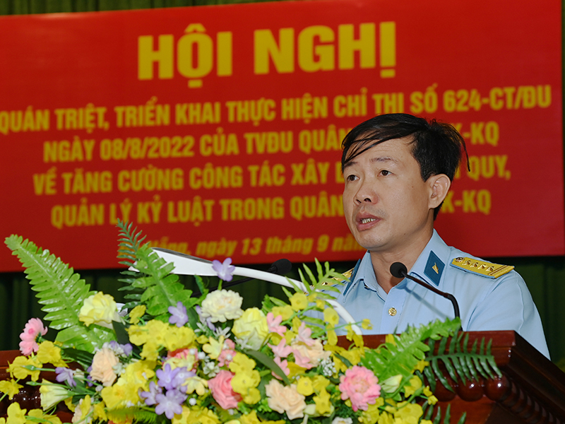 Sư đoàn 375 quán triệt , triển khai thực hiện Chỉ thị 624 của Thường vụ Đảng ủy Quân chủng Phòng không - Không quân