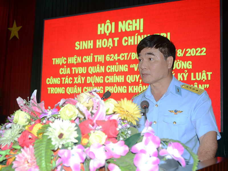 Sư đoàn 370 sinh hoạt chính trị thực hiện Chỉ thị 624 của Thường vụ Đảng ủy Quân chủng Phòng không - Không quân