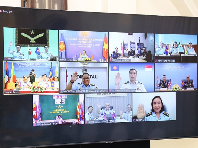 Hội nghị trực tuyến Nhóm làm việc chung Không quân các nước ASEAN lần thứ 9 về Huấn luyện và Đào tạo (AAFET-WG 9) năm 2022