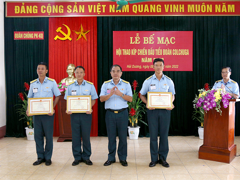 Quân chủng Phòng không - Không quân đã tổ chức bế mạc Hội thao Kíp chiến đấu Tiểu đoàn Colchuga năm 2022