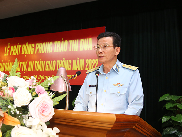 Cục Chính trị Quân chủng Phòng không - Không quân phát động Phong trào thi đua “Bảo đảm trật tự an toàn giao thông năm 2022”