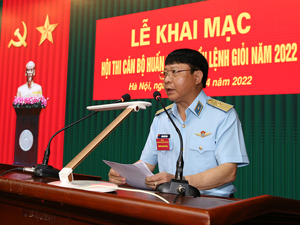 Quân chủng Phòng không - Không quân khai mạc Hội thi cán bộ huấn luyện điều lệnh giỏi năm 2022