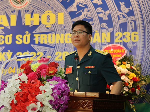 Đoàn cơ sở Trung đoàn 236 tổ chức Đại hội đại biểu nhiệm kỳ 2022-2027