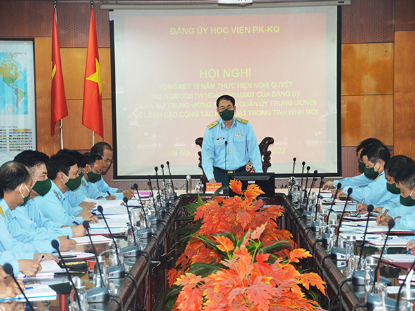 Đảng ủy Học viện PK-KQ và Đảng ủy Sư đoàn 361 tổng kết 15 năm thực hiện Nghị quyết 382