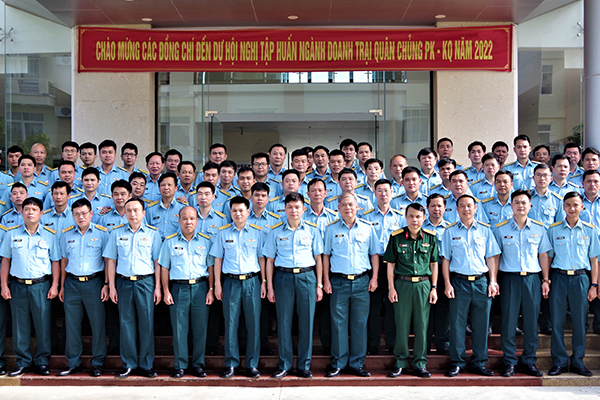 Quân chủng Phòng không - Không quân tập huấn ngành Doanh trại năm 2022