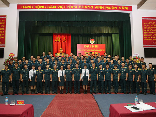 Đoàn cơ sở Phòng Hành chính - Hậu cần (Bộ Tham mưu Quân chủng PK-KQ) tổ chức Đại hội nhiệm kỳ 2022-2027