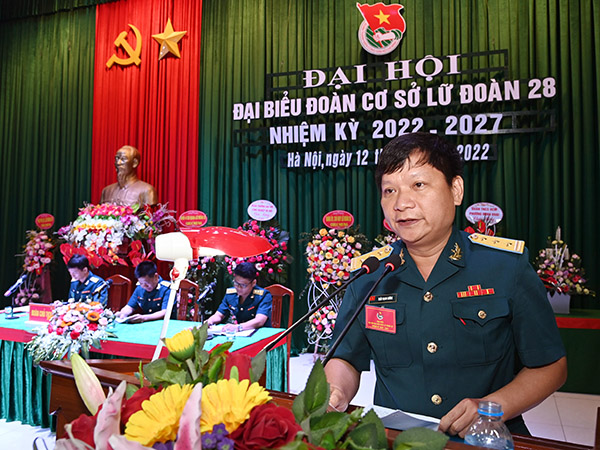 Đoàn cơ sở Lữ đoàn 28 tổ chức Đại hội đại biểu nhiệm kỳ 2022-2027