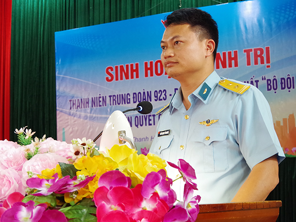 Thanh niên Trung đoàn 923 phát huy phẩm chất “Bộ đội Cụ Hồ”, kiên quyết chống chủ nghĩa cá nhân