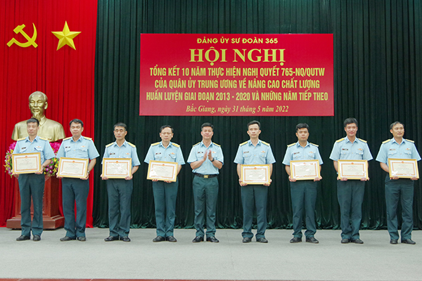 Đảng ủy Sư đoàn 365 tổng kết 10 năm thực hiện Nghị quyết 765-NQ/QUTW của Quân ủy Trung ương
