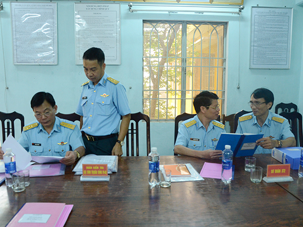 Quân chủng Phòng không - Không quân kiểm tra hoạt động công tác đảng, công tác chính trị các đơn vị khu vực miền Trung