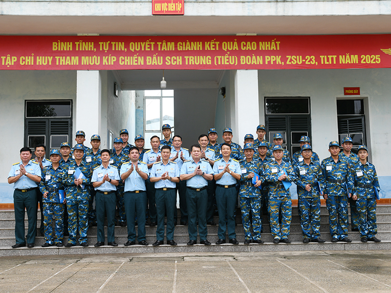 Bế mạc diễn tập chỉ huy tham mưu kíp chiến đấu sở chỉ huy Trung đoàn/ Tiểu đoàn Pháo phòng không, Zsu-23-4M, tên lửa tầm thấp năm 2025
