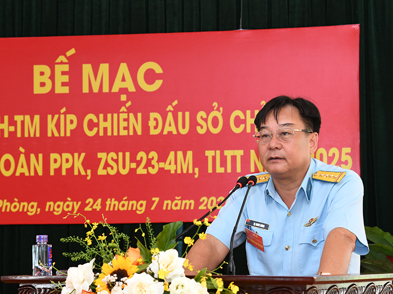 Bế mạc diễn tập chỉ huy tham mưu kíp chiến đấu sở chỉ huy Trung đoàn/ Tiểu đoàn Pháo phòng không, Zsu-23-4M, tên lửa tầm thấp năm 2025