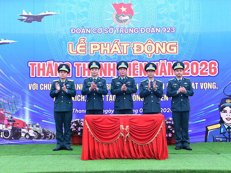 Trung đo&agrave;n 923, Sư đo&agrave;n 371, Quấn chủng PK-KQ tổ chức ph&aacute;t động Th&aacute;ng thanh ni&ecirc;n năm 2026