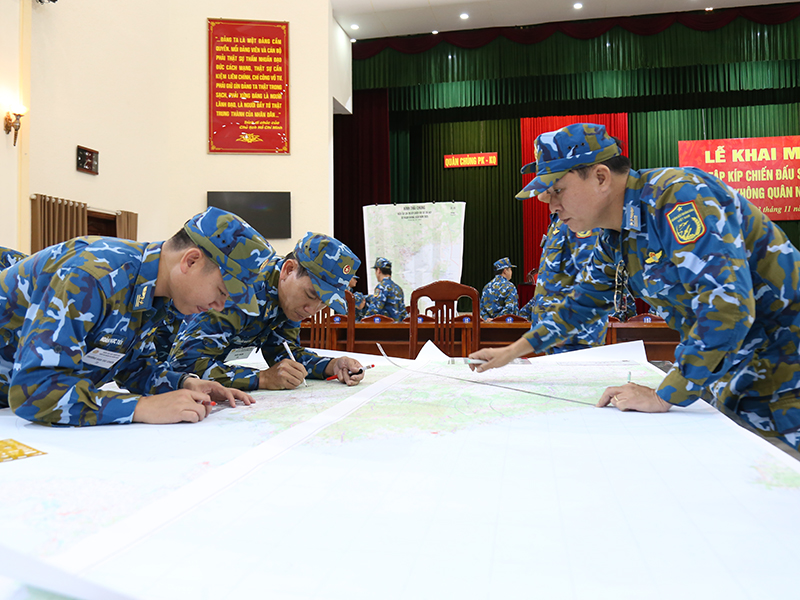 Quân chủng Phòng không - Không quân Bế mạc Diễn tập kíp chiến đấu Sở Chỉ huy sư đoàn Không quân năm 2025