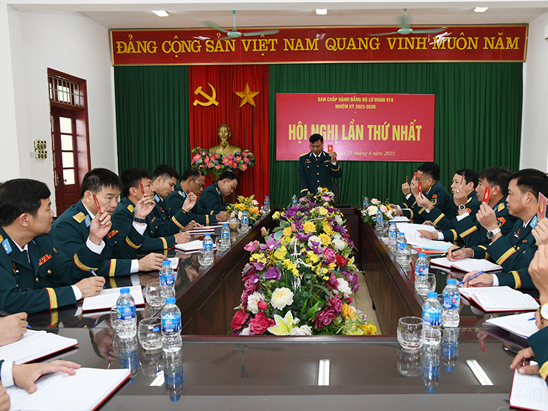 Đảng bộ Lữ đoàn 918 tổ chức Đại hội Đại biểu lần thứ XV, nhiệm kỳ 2025-2030