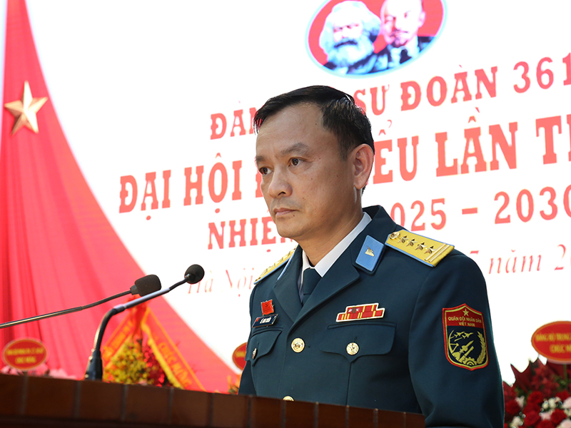 Đảng bộ Sư đoàn 361 tổ chức thành công Đại hội Đại biểu lần thứ XV, nhiệm kỳ 2025-2030