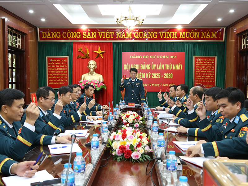Đảng bộ Sư đoàn 361 tổ chức thành công Đại hội Đại biểu lần thứ XV, nhiệm kỳ 2025-2030