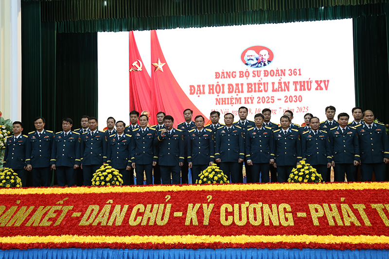 Đảng bộ Sư đoàn 361 tổ chức thành công Đại hội Đại biểu lần thứ XV, nhiệm kỳ 2025 - 2030