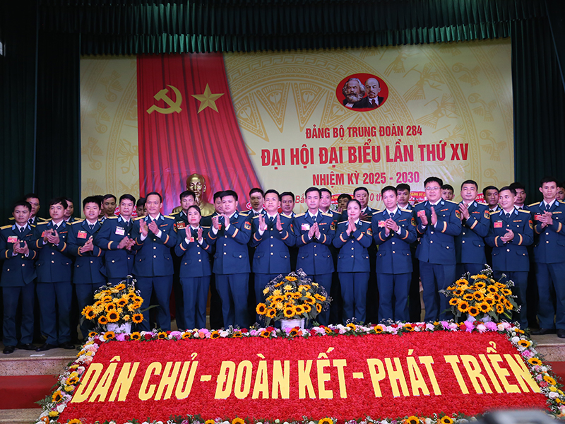 Đảng bộ Trung đoàn 284 tổ chức thành công Đại hội đại biểu nhiệm kỳ 2025-2030