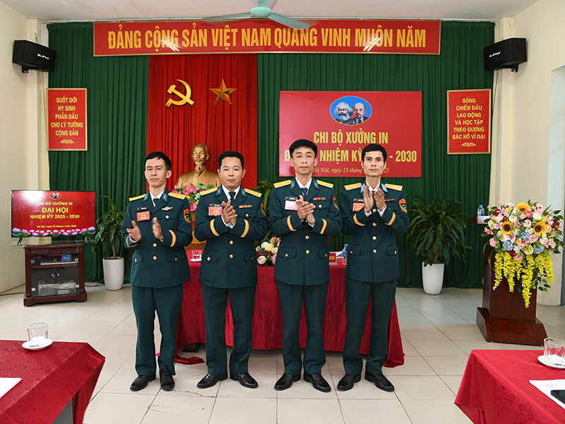 Chi bộ Xưởng in tổ chức Đại hội nhiệm kỳ 2025 - 2030