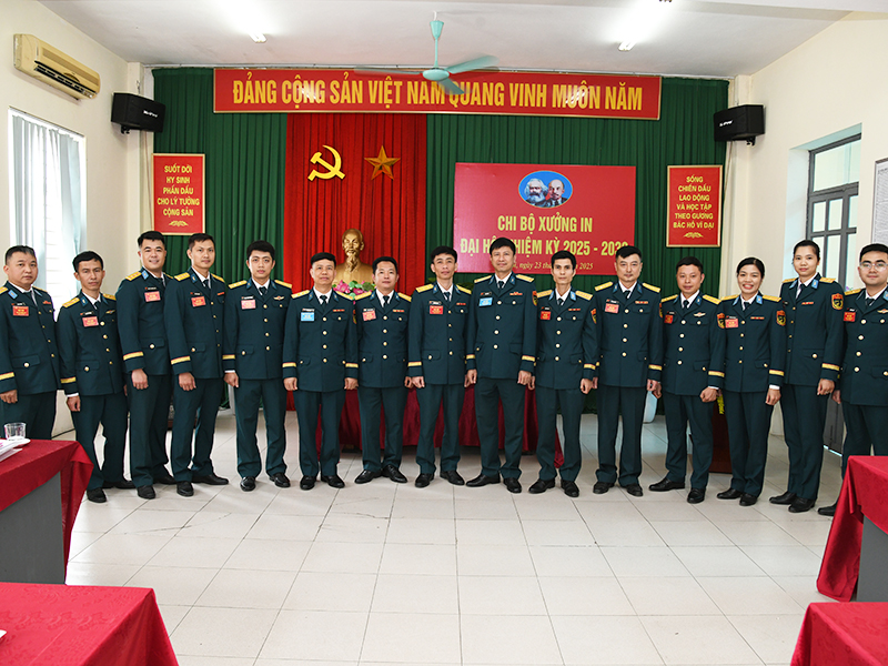 Chi bộ Xưởng in tổ chức Đại hội nhiệm kỳ 2025 - 2030