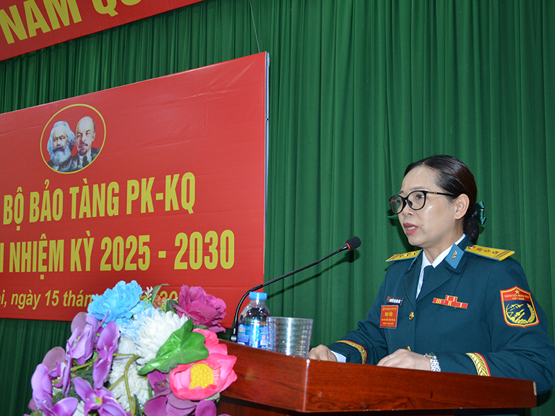 Bảo tàng Phòng không - Không quân tổ chức thành công Đại hội nhiệm kỳ 2025-2030