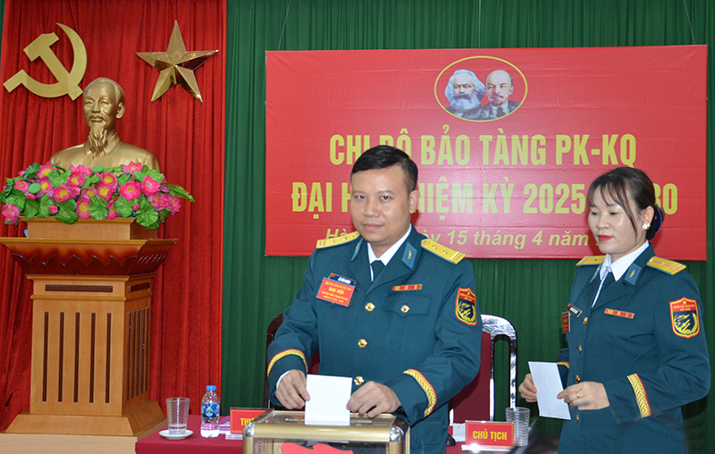 Bảo tàng Phòng không - Không quân tổ chức thành công Đại hội nhiệm kỳ 2025-2030