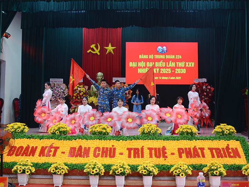 Đảng bộ Trung đoàn 224 tổ chức thành công Đại hội đại biểu lần thứ XXV, nhiệm kỳ 2025 - 2030
