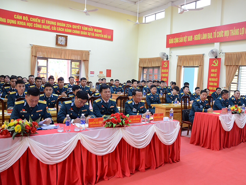 Đảng bộ Trung đoàn 224 tổ chức thành công Đại hội đại biểu lần thứ XXV,  nhiệm kỳ 2025 - 2030
