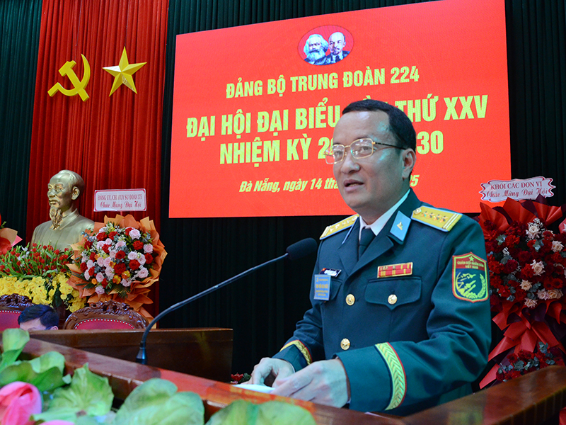 Đảng bộ Trung đoàn 224 tổ chức thành công Đại hội đại biểu lần thứ XXV,  nhiệm kỳ 2025 - 2030