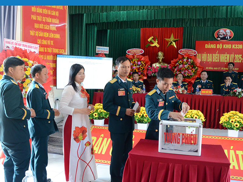 Đảng bộ Kho K336, Cục Hậu cần - Kỹ thuật tổ chức Đại hội nhiệm kỳ 2025-2030