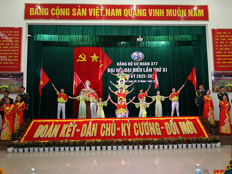 Đảng bộ Sư đoàn 377 tổ chức thành công Đại hội đại biểu lần thứ XI, nhiệm kỳ 2025 - 2030