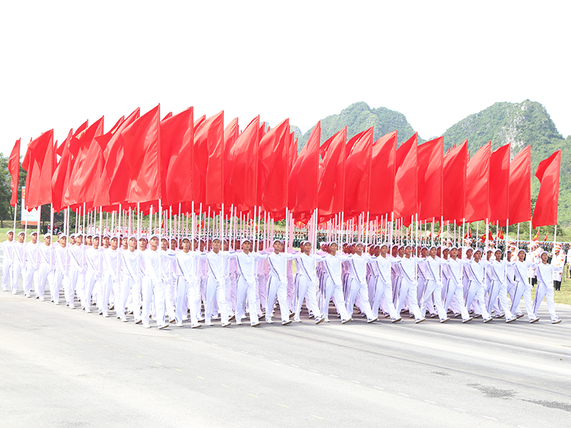 Lực lượng diễu binh, diễu hành tổng hợp luyện lần thứ hai