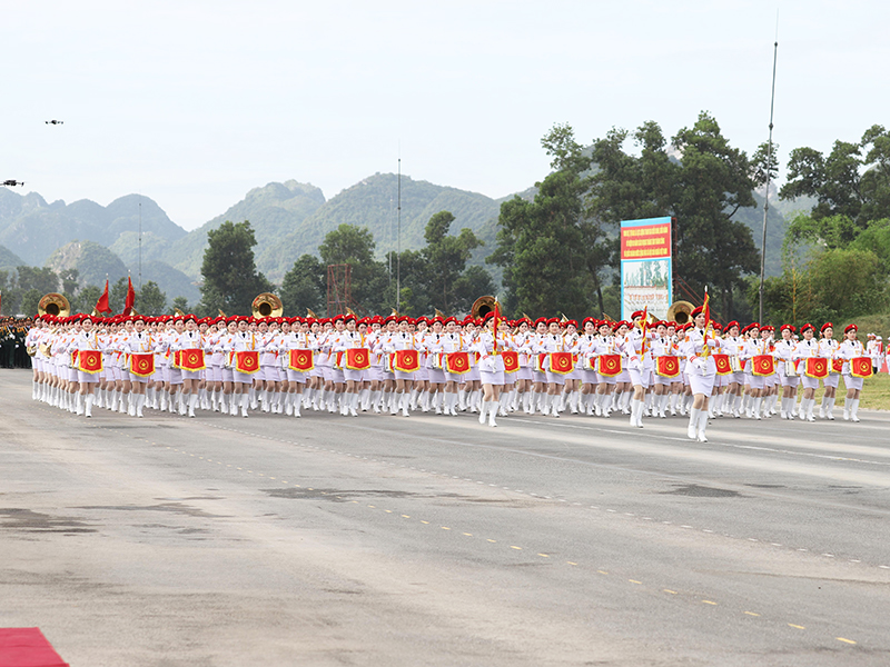 Lực lượng diễu binh, diễu hành tổng hợp luyện lần thứ hai