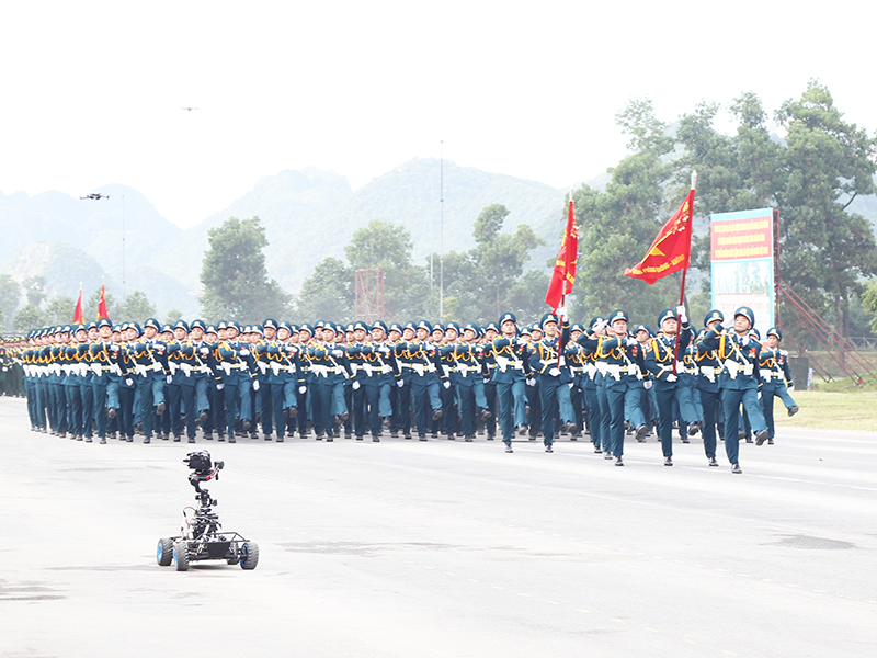 Lực lượng diễu binh, diễu hành tổng hợp luyện lần thứ hai