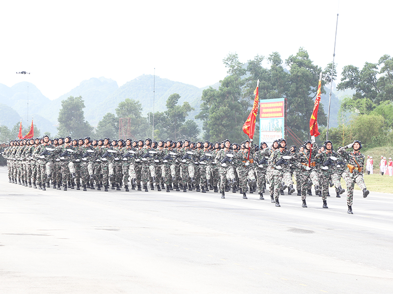 Lực lượng diễu binh, diễu hành tổng hợp luyện lần thứ hai