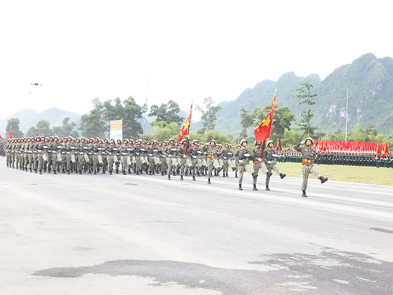 Lực lượng diễu binh, diễu hành tổng hợp luyện lần thứ hai