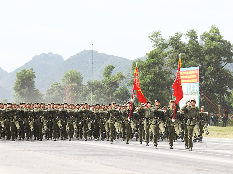 Lực lượng diễu binh, diễu hành tổng hợp luyện lần thứ hai