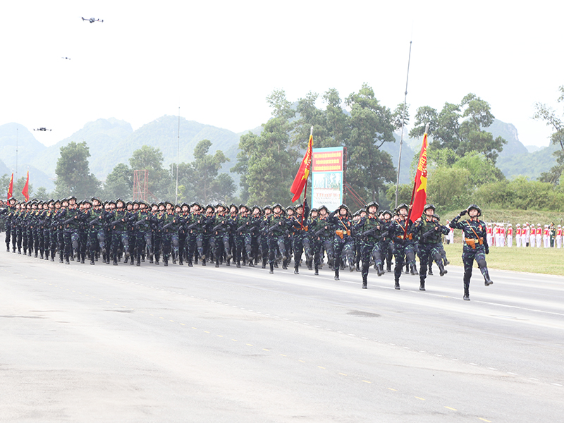 Lực lượng diễu binh, diễu hành tổng hợp luyện lần thứ hai
