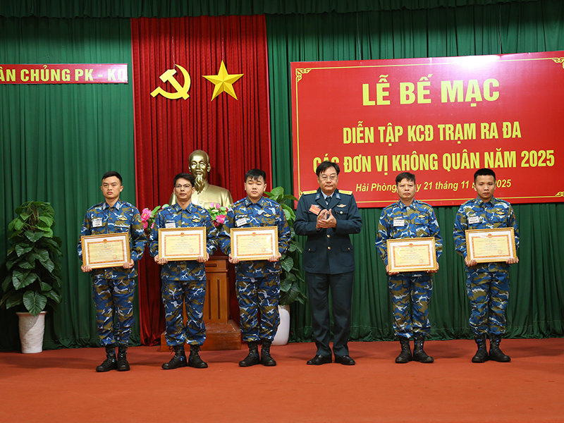 Quân chủng Phòng không - Không quân bế mạc Diễn tập Kíp chiến đấu trạm ra đa các đơn vị không quân năm 2025