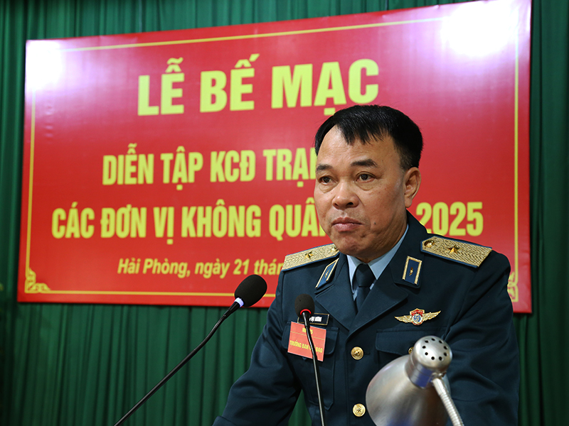 Quân chủng Phòng không - Không quân bế mạc Diễn tập Kíp chiến đấu trạm ra đa các đơn vị không quân năm 2025