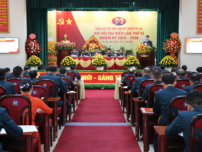 Đảng bộ Cục Hậu cần - Kỹ thuật Phòng không - Không quân tổ chức thành công Đại hội đại biểu nhiệm kỳ 2025 - 2030
