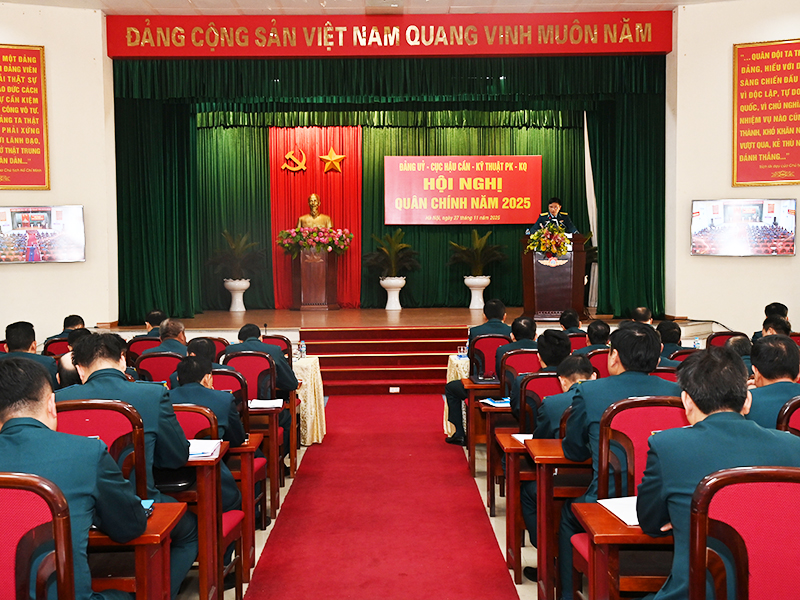 Cục Hậu cần - Kỹ thuật Quân chủng Phòng không - Không quân tổ chức Hội nghị Quân chính năm 2025