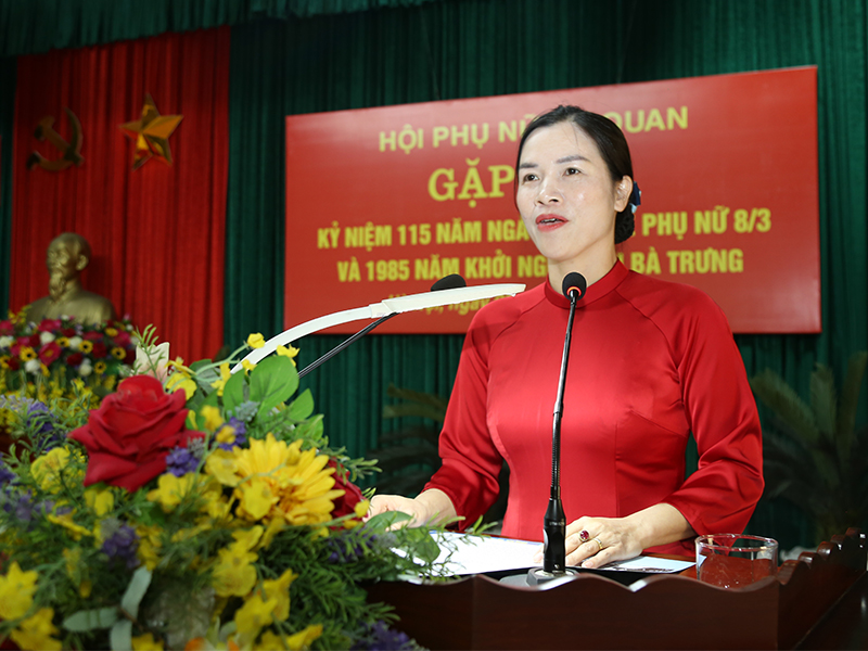 Hội Phụ nữ cơ quan Cục Hậu cần - Kỹ thuật gặp mặt kỷ niệm 115 năm Ngày Quốc tế phụ nữ 8-3