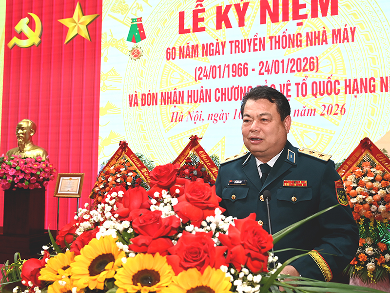 Nh&agrave; m&aacute;y A31 kỷ niệm 60 năm Ng&agrave;y truyền thống v&agrave; đ&oacute;n nhận  Hu&acirc;n chương Bảo vệ Tổ quốc hạng Nhất