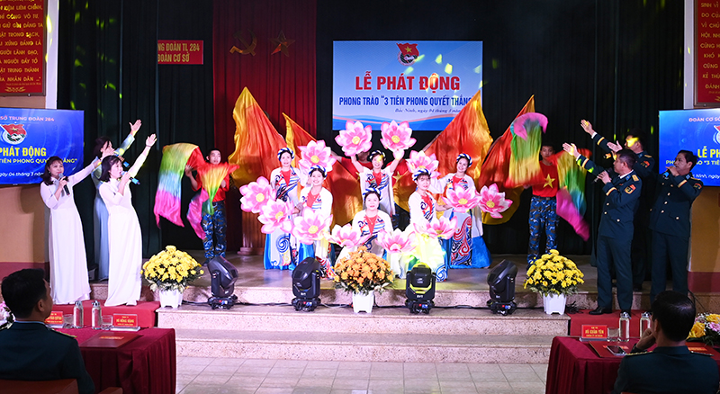 Đo&agrave;n cơ sở Trung đo&agrave;n 284 ph&aacute;t động Phong tr&agrave;o &ldquo;3 Ti&ecirc;n phong quyết thắng&rdquo;
