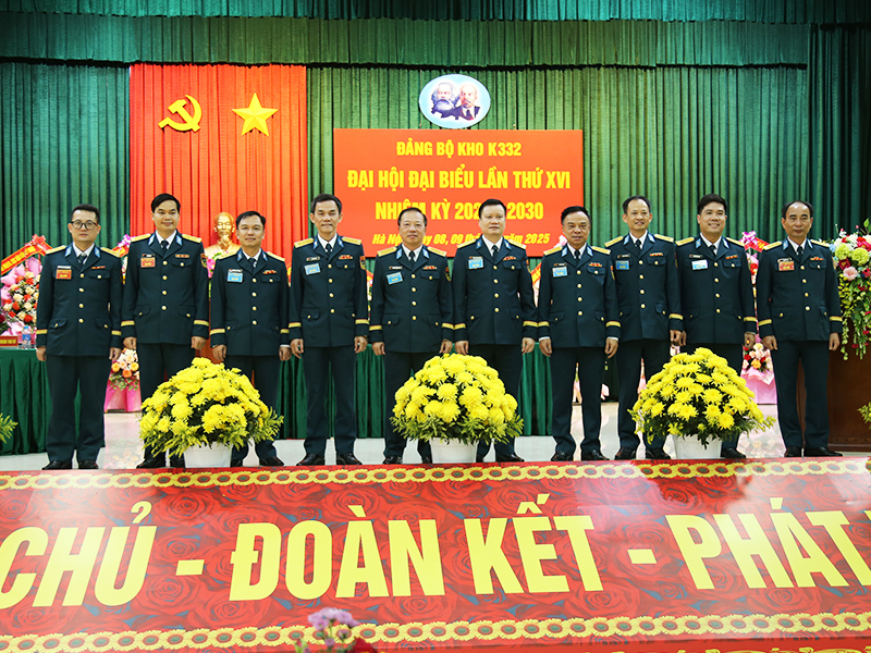 Đảng bộ Kho K332 tổ chức thành công Đại hội đại biểu lần thứ XVI, nhiệm kỳ 2025-2030