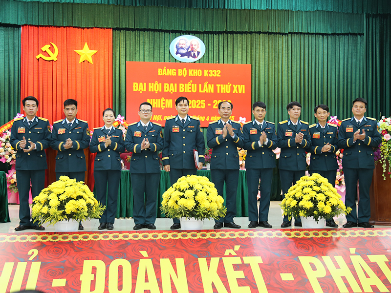 Đảng bộ Kho K332 tổ chức thành công Đại hội đại biểu lần thứ XVI, nhiệm kỳ 2025-2030